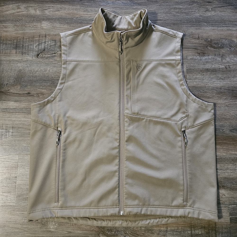 Ariat Men's Vernon 2.0 Beige Softshell Vest